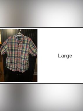 crown & ivy Multicolor Plaid Short-Sleeve Button-Down Shirt
